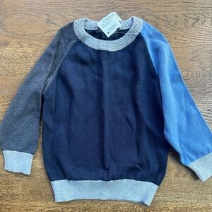 Leo and Zachary gray, navy, and blue sweater size 2 NWT